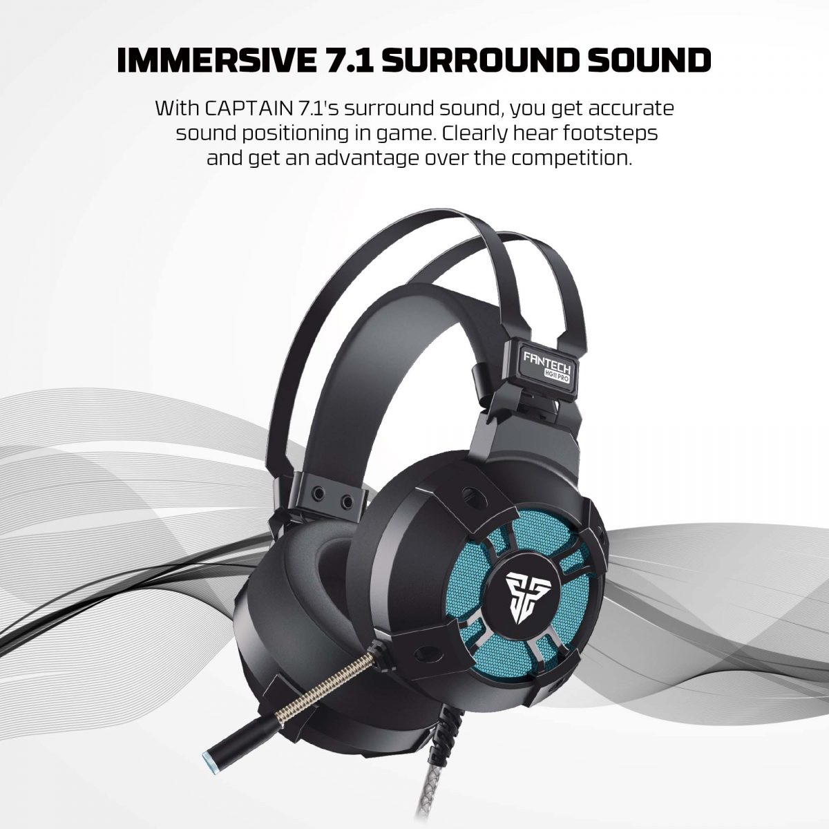 Fantech HG11 Pro Captain 7.1 RGB Gaming Headset - Image 4