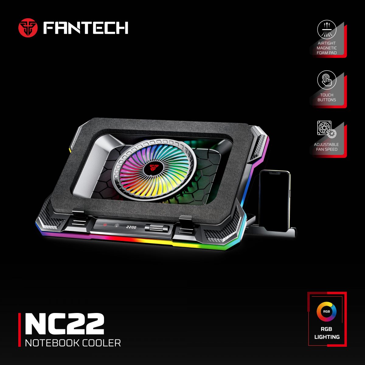 Fantech NC22 Laptop Cooler - Image 1