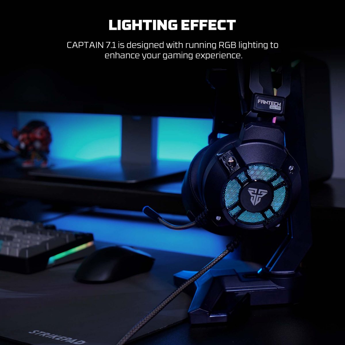 Fantech HG11 Pro Captain 7.1 RGB Gaming Headset - Image 2