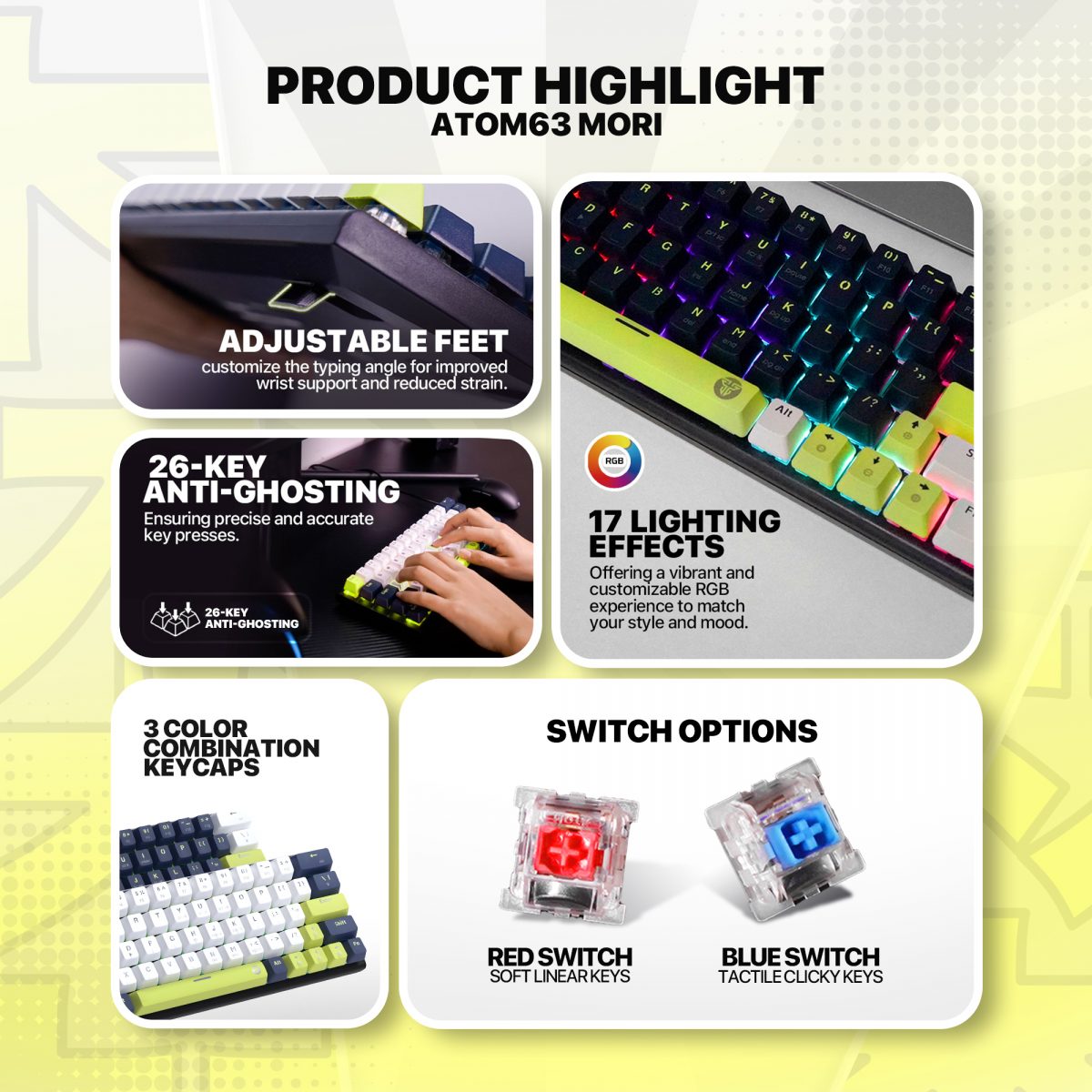 Fantech Atom 63 MK874V2 Mori Edition - Image 2