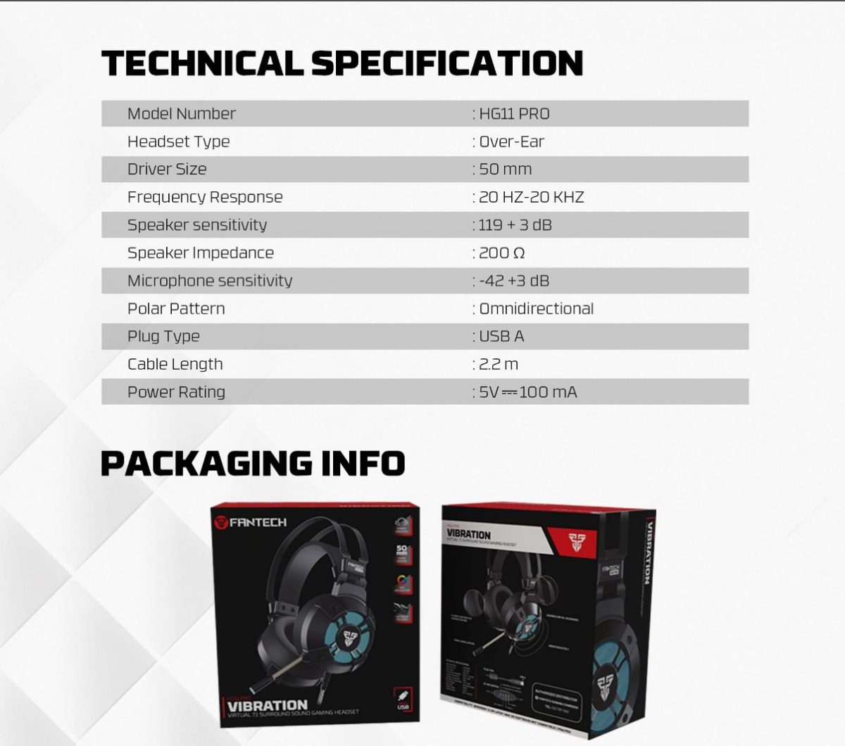 Fantech HG11 Pro Captain 7.1 RGB Gaming Headset - Image 7