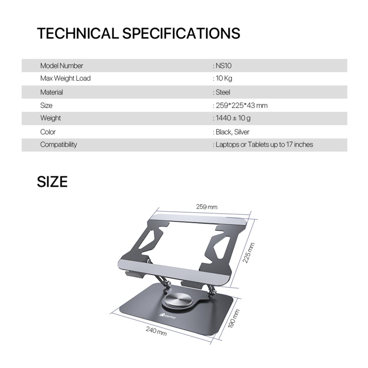 Fantech NS10 Laptop Stand - Image 7