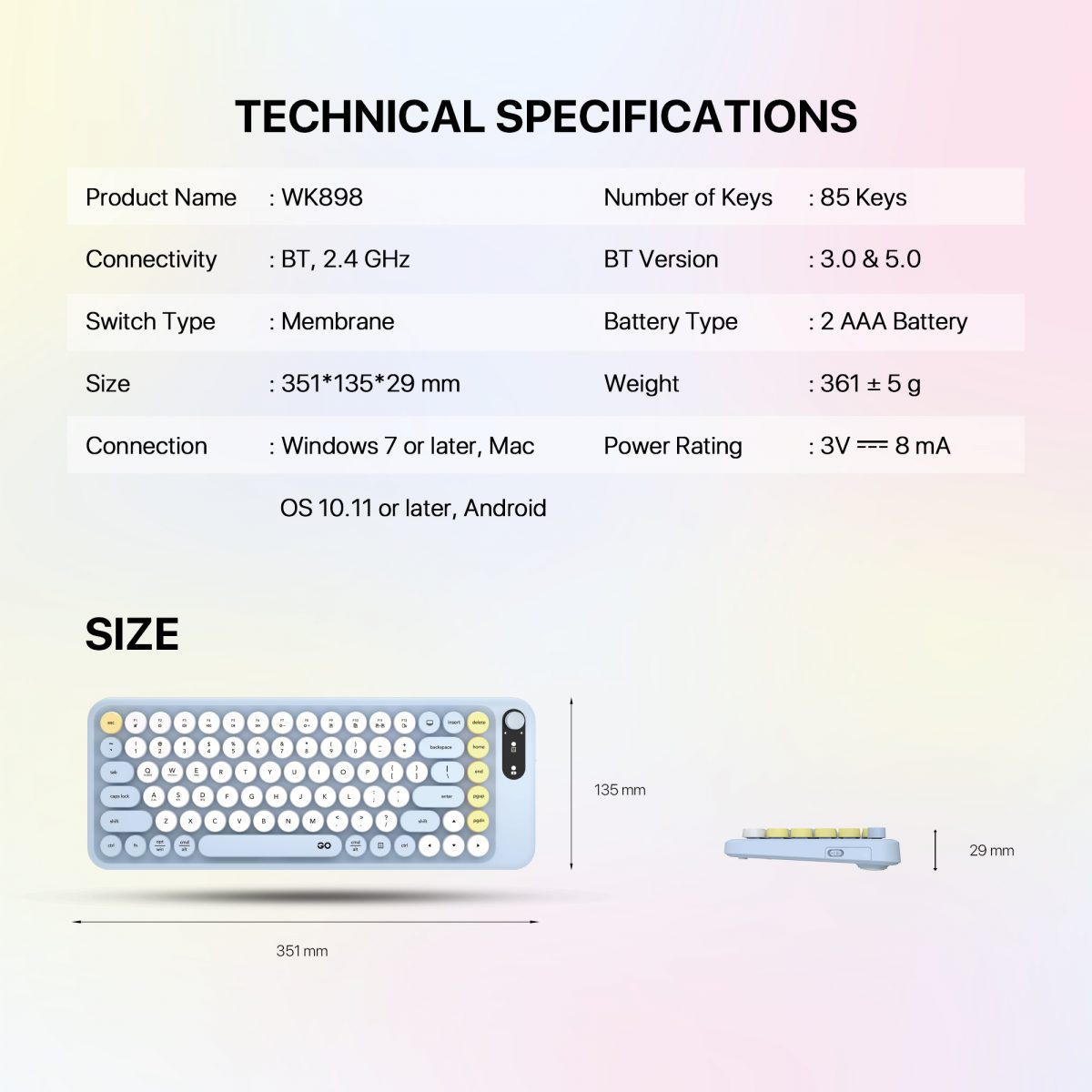 The Fantech Go Mochi 85 (WK898) - Image 9