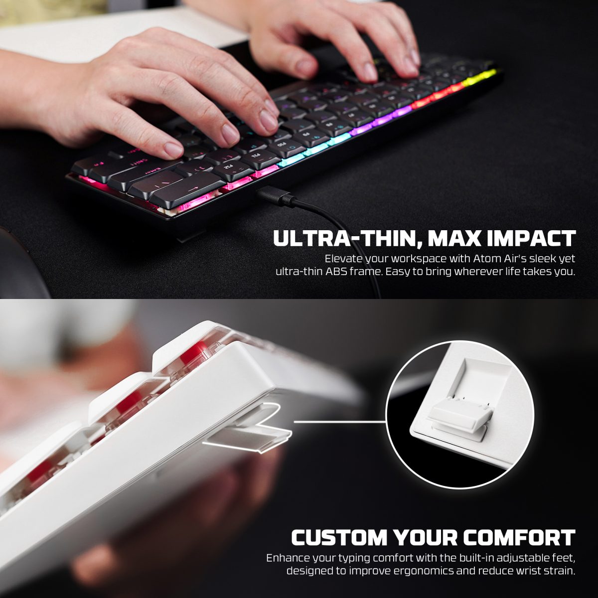 Atom MK311 Air61 Low Profiel Mechanical keyboard - Image 6