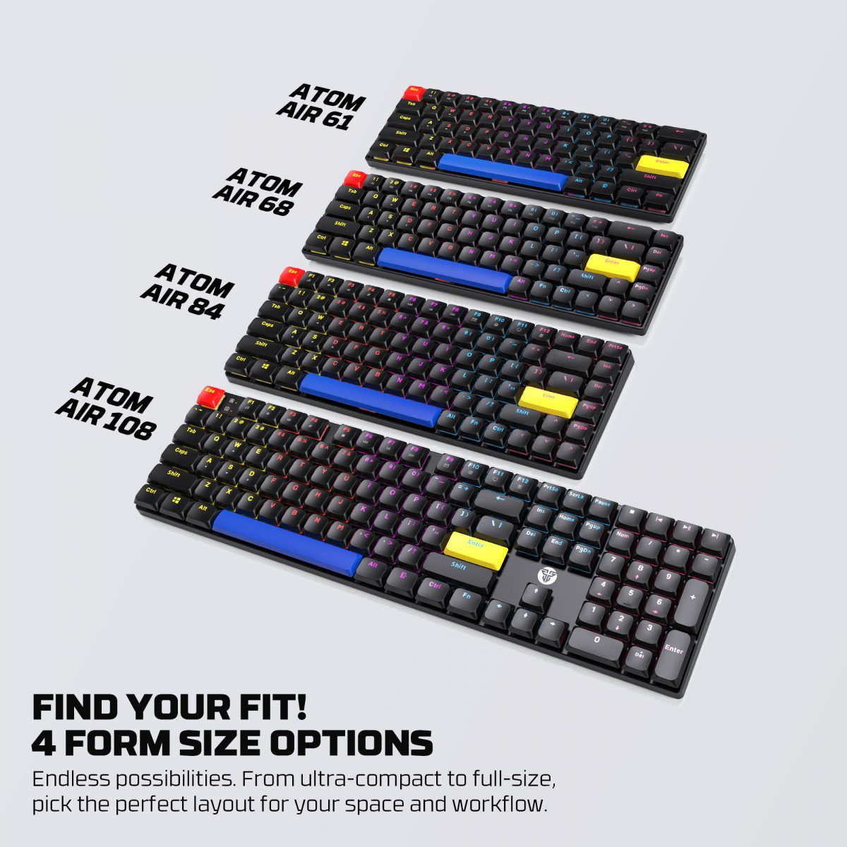 Atom MK311 Air61 Low Profiel Mechanical keyboard - Image 4