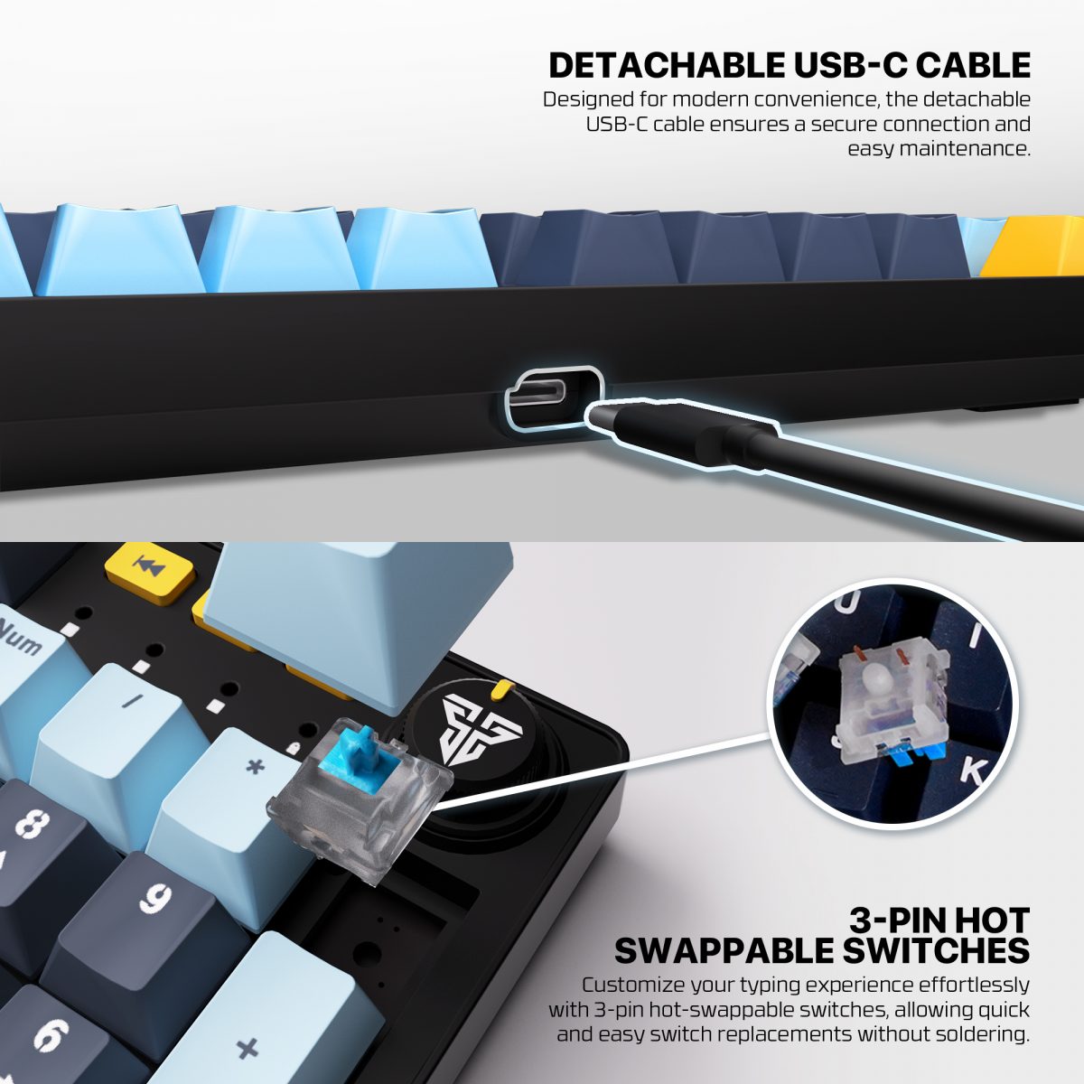 Fantech Atom107S MK893S Mechanical Keyboard - Image 6