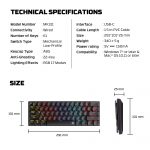Atom MK311 Air61 Low Profiel Mechanical keyboard - Image 8