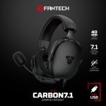 FANTECH HG30 CARBON 7.1 Surround Sound Gaming Headset - Image 2