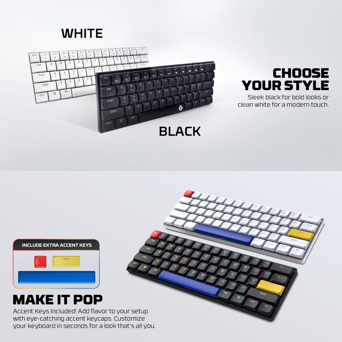 Atom MK311 Air61 Low Profiel Mechanical keyboard - Image 9