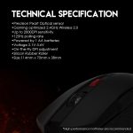 WG10 Raigor II Wireless 2.4Ghz Gaming Mouse - Image 8