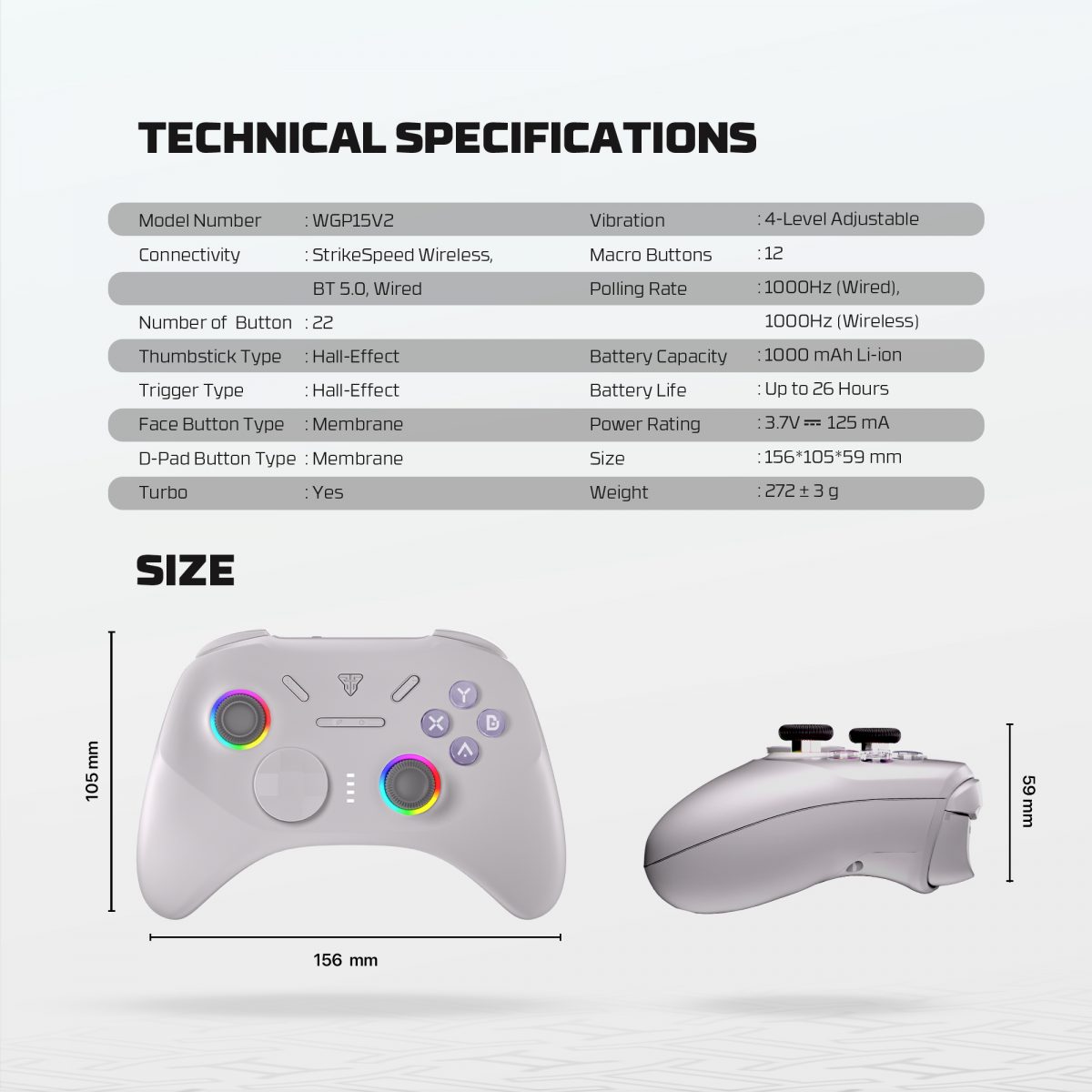 Fantech WGP15 V2 EOS PRO II Gamepad Multi Platform Wireless - Image 9