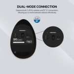 Fantech W195 GO Comfy Mouse Vertical Ergonomic Design Wireless & Bluetooth Connection Compact Mouse - Image 2