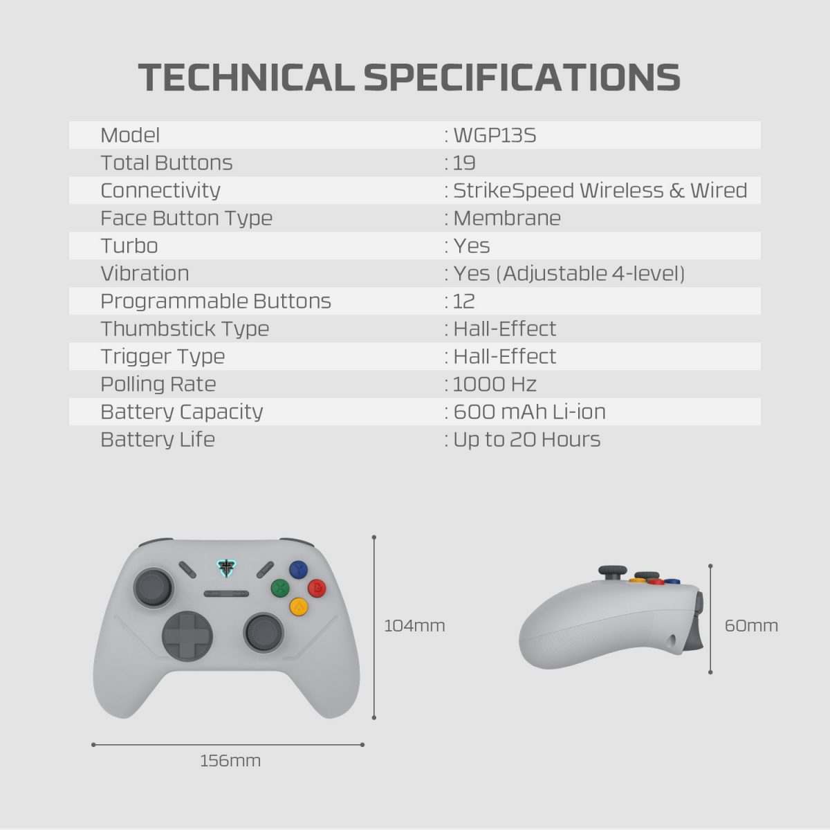 WGP13S (SUPER MAXFIT) Fantech Multi Platform Gamepad Android PC PS Gamepad - Image 14
