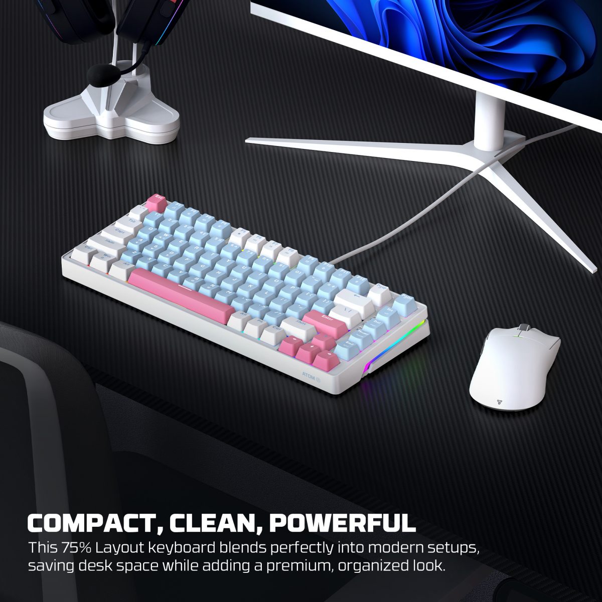 Fantech Atom X83 AME Edition (MK612) Mechanical Keyboard - Image 11
