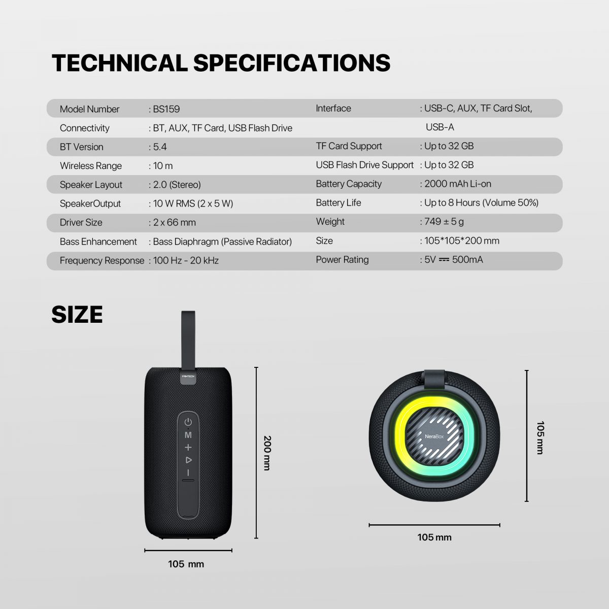 Fantech BS159 NeraBox Speaker - Image 10