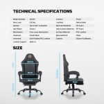 Fantech GC193 Gaming Chair With Adjustable Legrest - Image 7