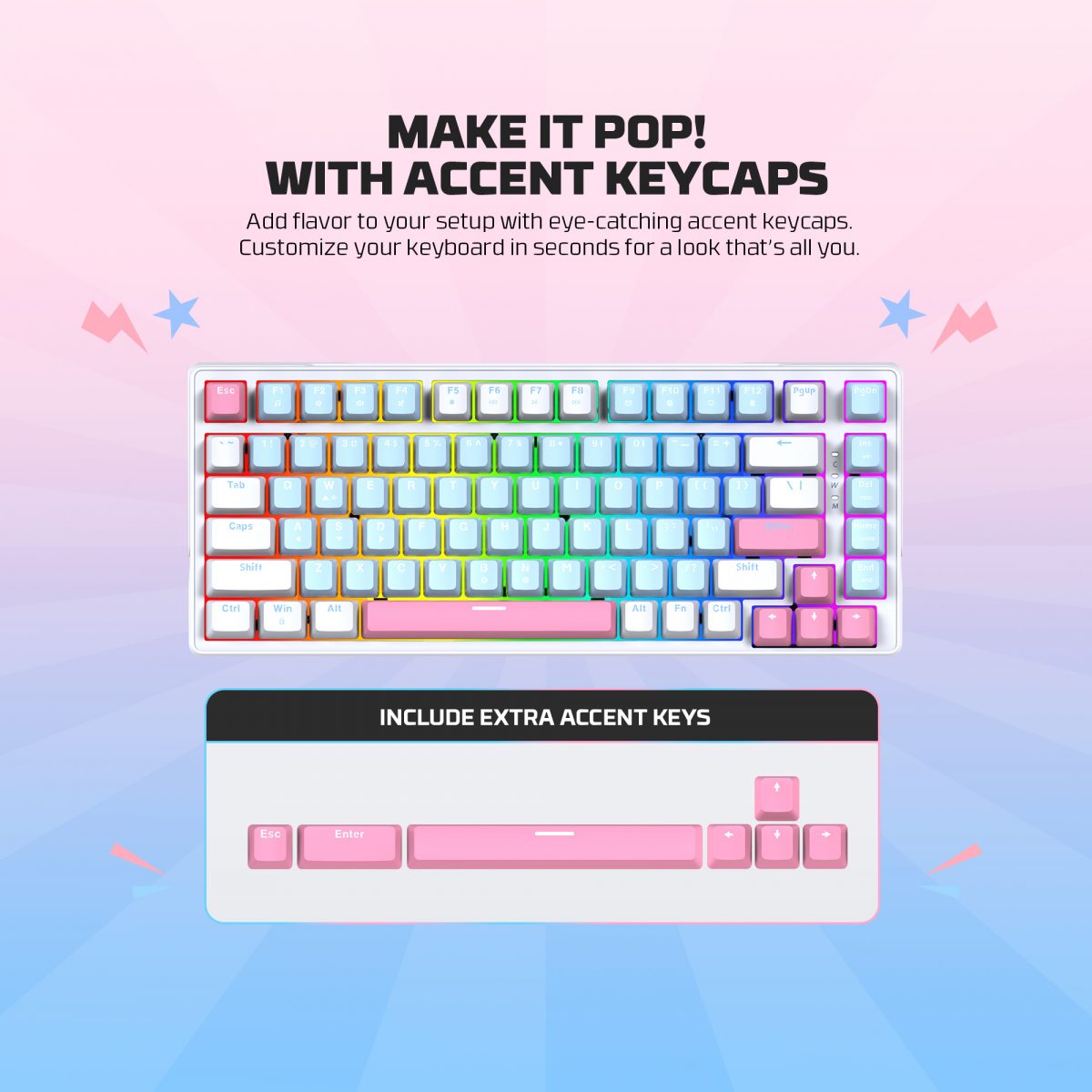 Fantech Atom X83 AME Edition (MK612) Mechanical Keyboard - Image 9