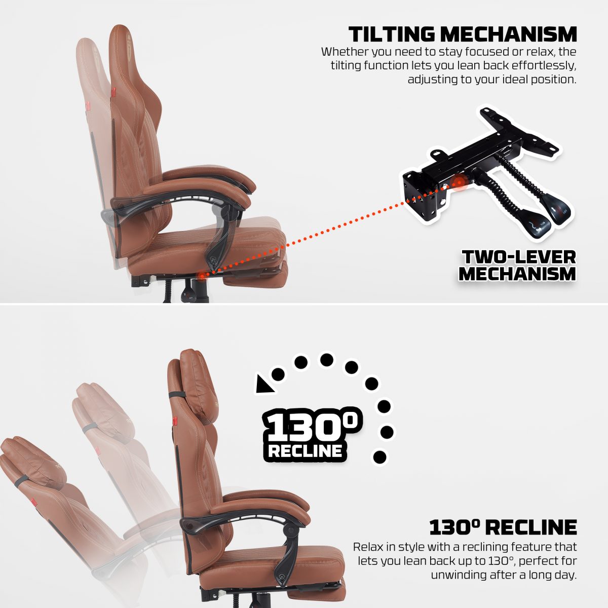 Fantech GC193 Gaming Chair With Adjustable Legrest - Image 4