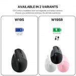 Fantech W195 GO Comfy Mouse Vertical Ergonomic Design Wireless & Bluetooth Connection Compact Mouse - Image 6