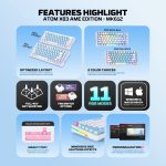 Fantech Atom X83 AME Edition (MK612) Mechanical Keyboard - Image 8
