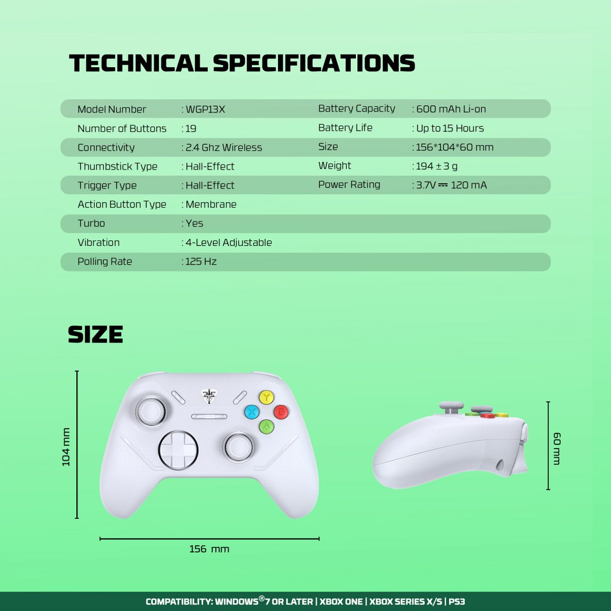 WGP13X Shooter III X Wireless Gaming Controller - Image 7