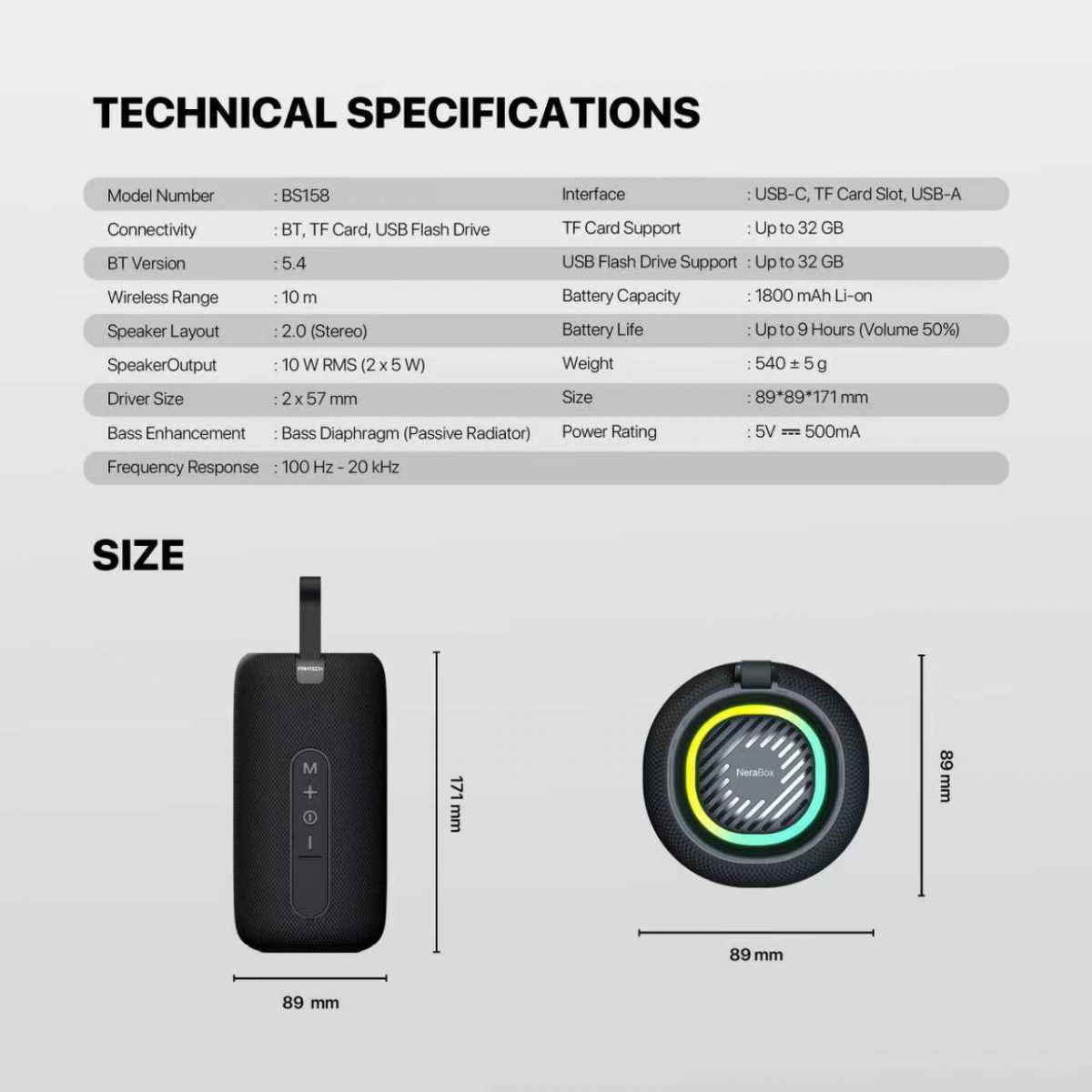 Fantech BS158 NeraBox Speaker - Image 11