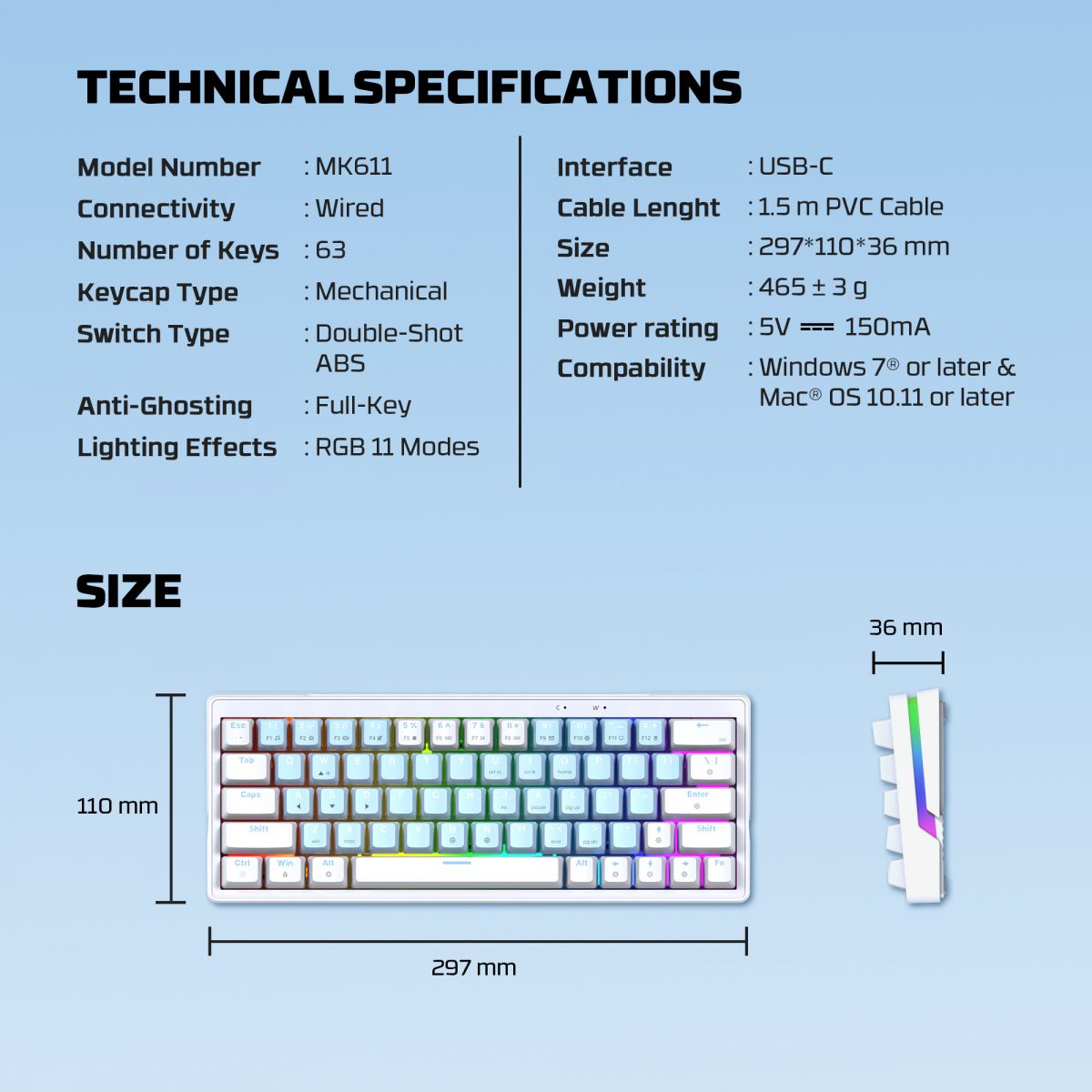 Fantech MK611 Atom X63 Ame Edition - Image 12