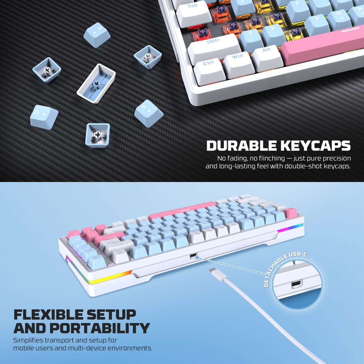 Fantech Atom X83 AME Edition (MK612) Mechanical Keyboard - Image 4