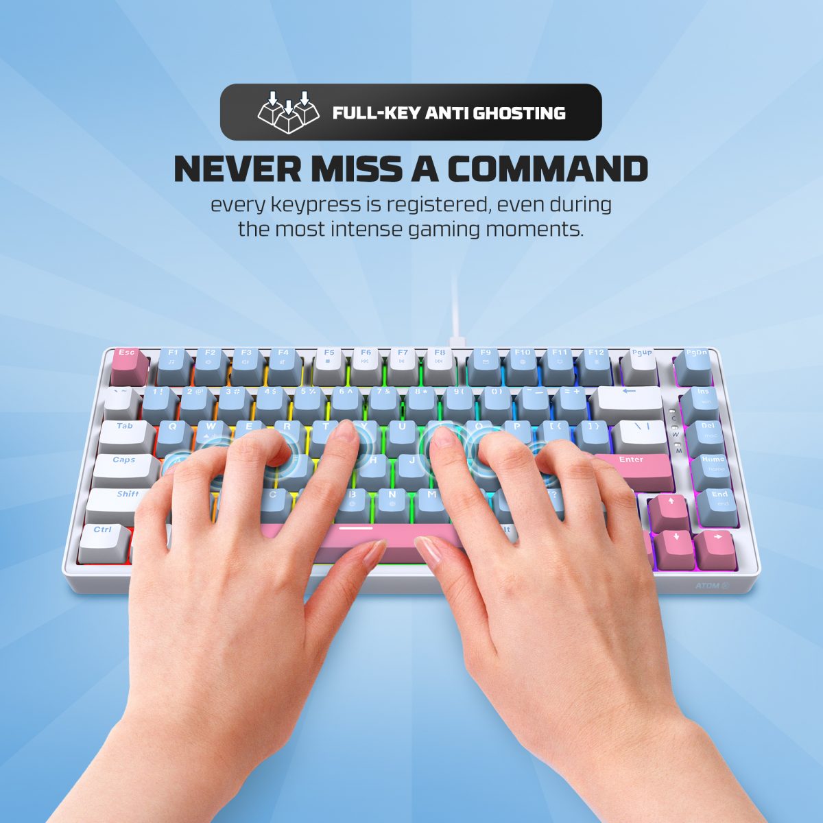 Fantech Atom X83 AME Edition (MK612) Mechanical Keyboard - Image 3