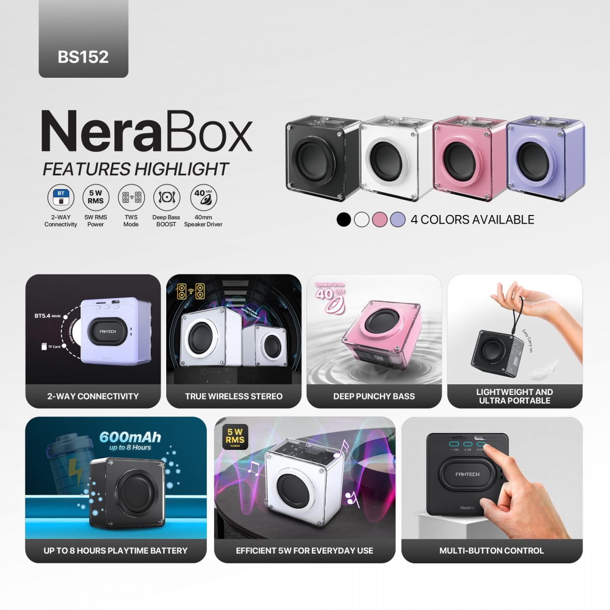 Fantech BS152 Nerabox Speaker - Image 4