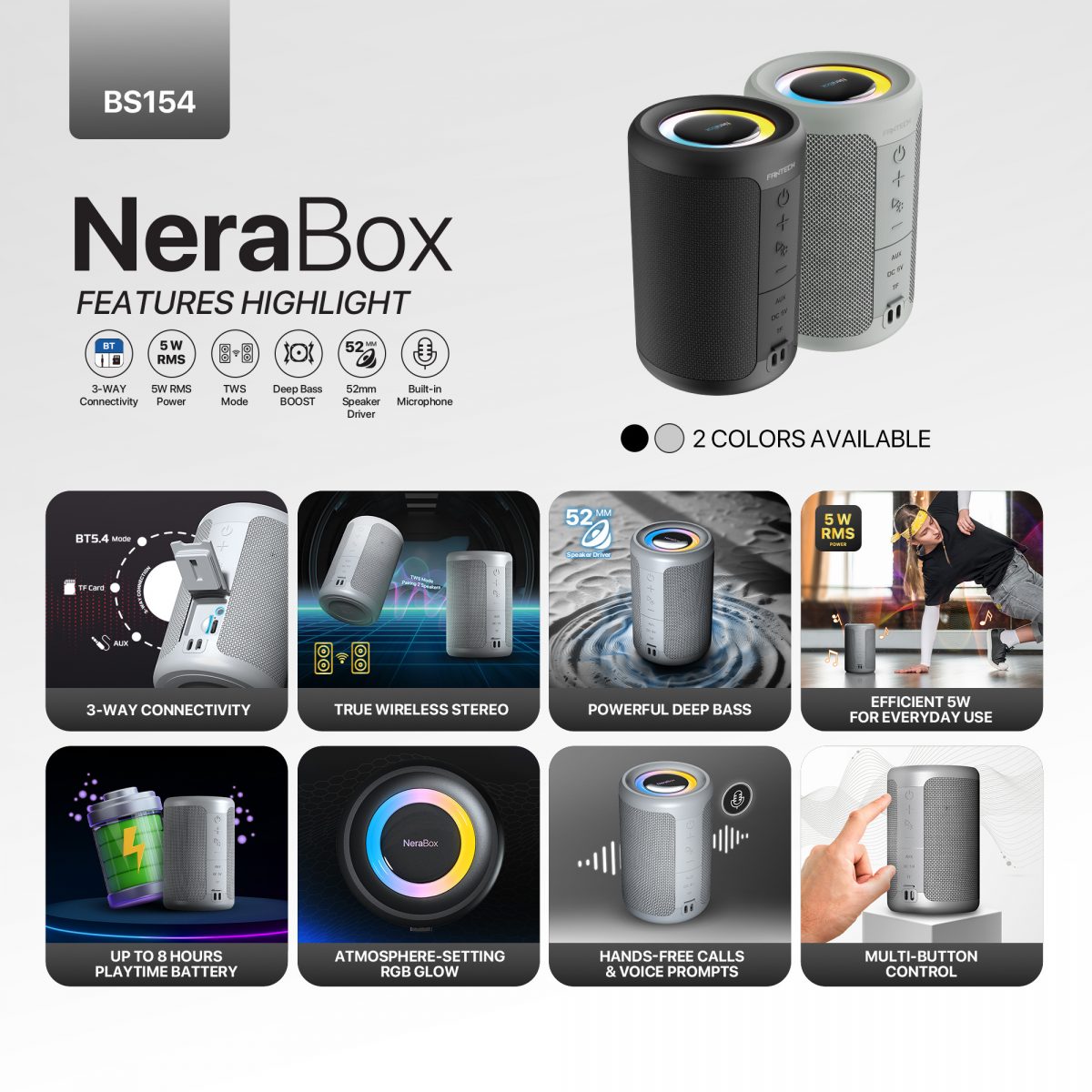 Fantech BS154 NeraBox Speaker - Image 2