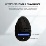 Fantech W195 GO Comfy Mouse Vertical Ergonomic Design Wireless & Bluetooth Connection Compact Mouse - Image 5