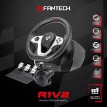 Fantech R1V2 Racing Steering Wheel Dual Motor Vibration PC Driving Wheel Set with Clutch and Shifter