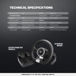 Fantech R2 Racing Steering Wheel Dual Motor Vibration PC Driving Wheel - Image 7