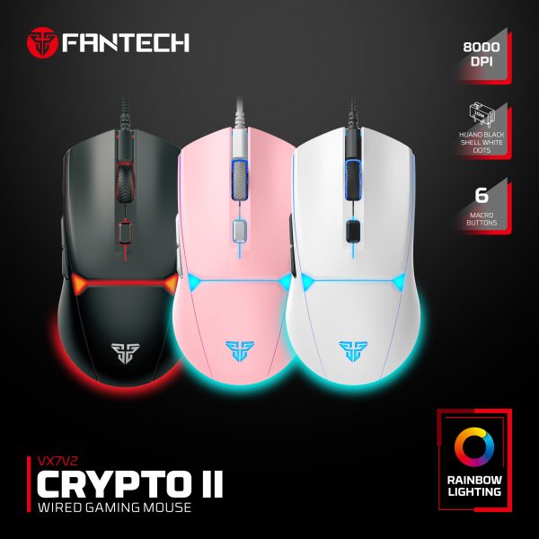 Fantech VX7V2 Crypto II Wired Gaming Mouse