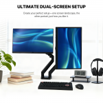 ProMount MBD1 Dual-Arm Monitor Stand Workstation - Image 6