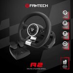 Fantech R2 Racing Steering Wheel Dual Motor Vibration PC Driving Wheel