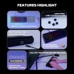Atom61 Fantech Detachable Type-C Wired Low profile Mechanical Keyboard - Image 5