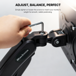 Pro Mount MBS1 Single Monitor Stand Workstation - Image 8