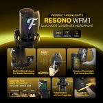 Fantech Resono WFM1 Finecoustic – WavePro Wireless Microphone - Image 4