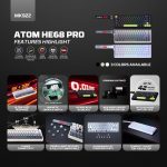 Fantech Atom HE68 Pro (Magnetic Keyboard) Wired and Wireless - Image 3