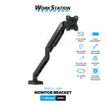 Pro Mount MBS1 Single Monitor Stand Workstation