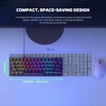 Atom61 Fantech Detachable Type-C Wired Low profile Mechanical Keyboard - Image 3